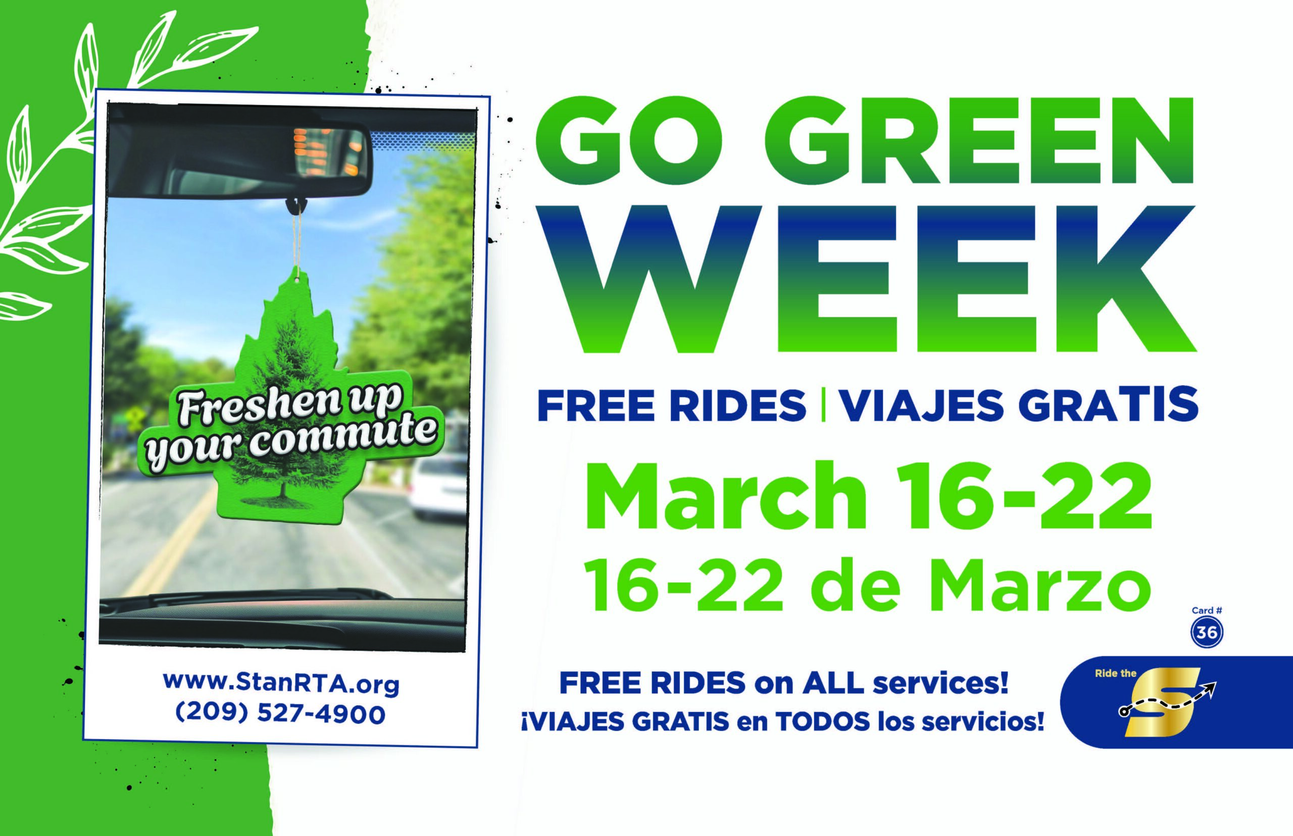 3.17.25 StanRTA - Go Green Week 2025 - Car Card - PRINT READY